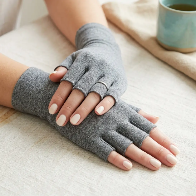 Novelya Compression Comfort Gloves — Fingerless Support for Hands & Wrists