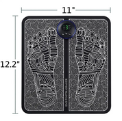 Novelya EMS Foot Massage Mat — Rechargeable Muscle Stimulation with Remote