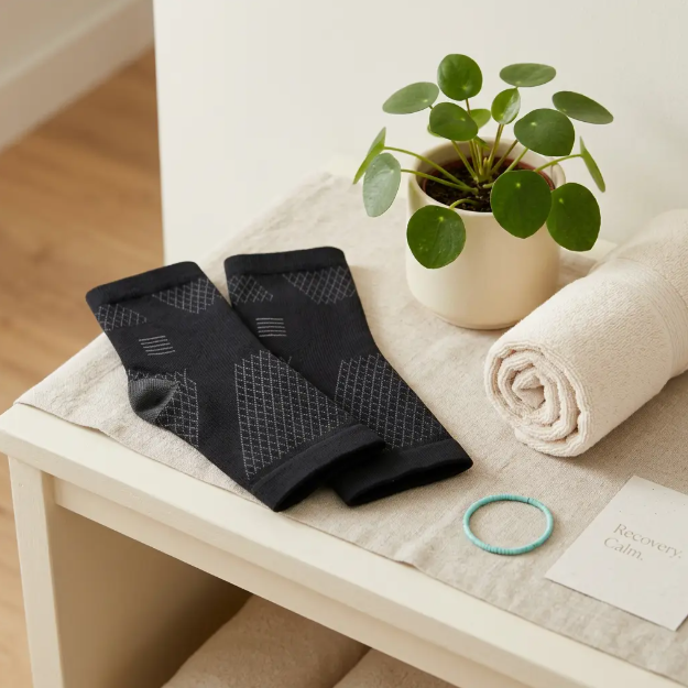 Novelya Ankle Compression Sleeves — Open-Toe Support for Everyday Comfort