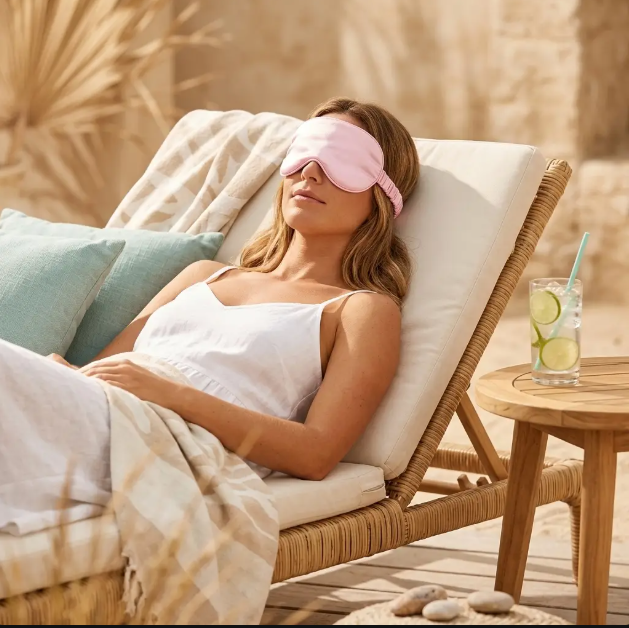 Novelya Mulberry Silk Sleep Mask — Soft Blackout Comfort for Better Sleep