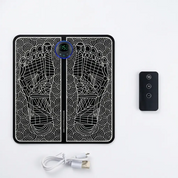 Novelya EMS Foot Massage Mat — Rechargeable Muscle Stimulation with Remote